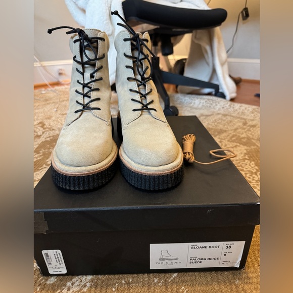 Rag & Bone Sloane lace up combat boots - Picture 6 of 7